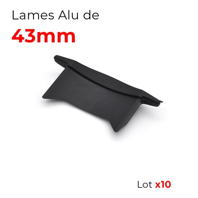 lot 10 bouchons de lame 43mm de volet roulant aluminium