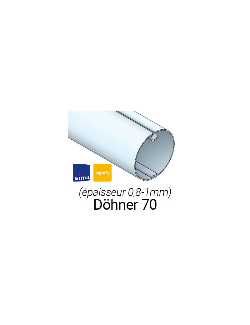 Adaptations moteur simu-Somfy Ø50 - Tube Döhner Ø70 x 1mm Adaptations moteur simu-Somfy Ø50 - Tube Döhner Ø70 x 1mm