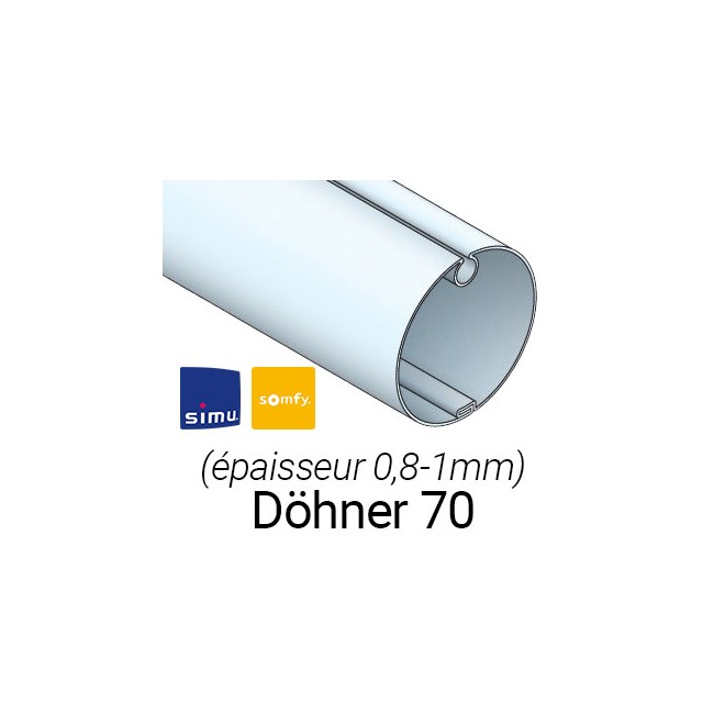 Adaptations moteur simu-Somfy Ø50 - Tube Döhner Ø70 x 1mm Adaptations moteur simu-Somfy Ø50 - Tube Döhner Ø70 x 1mm