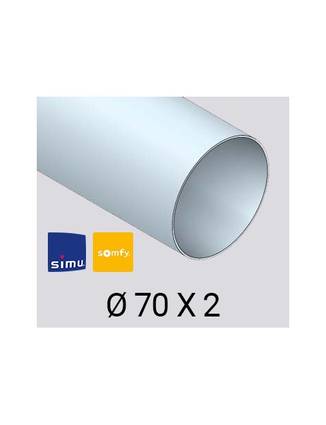 Adaptations moteur simu Ø50 - Tube Rond Ø70 x 2mm