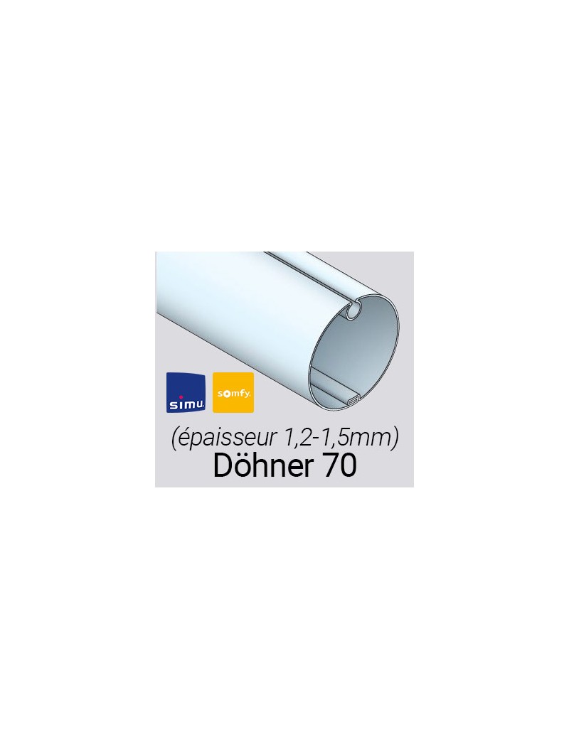 Adaptations moteur simu-Somfy Ø50 - Tube Döhner Ø70 x 1,5