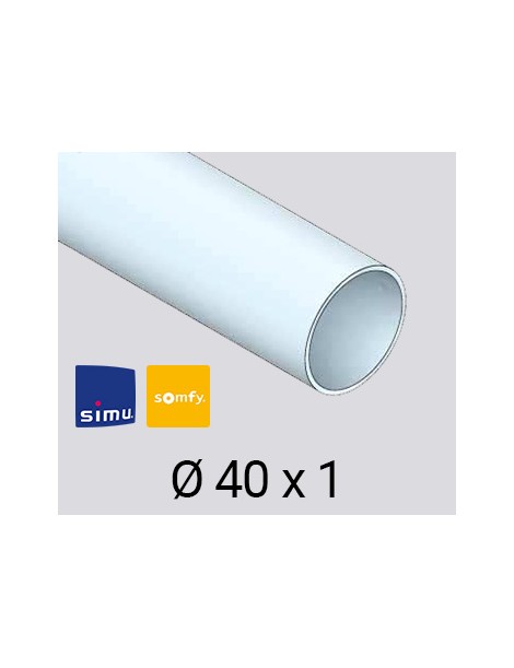 roue moteur Somfy LS40 / Simu T3.5 - Tube rond 40mm x 1mm