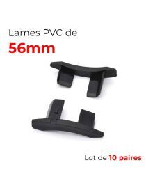 lot 10 paires de bouchons de Lame 56mm de Volet Roulant PVC