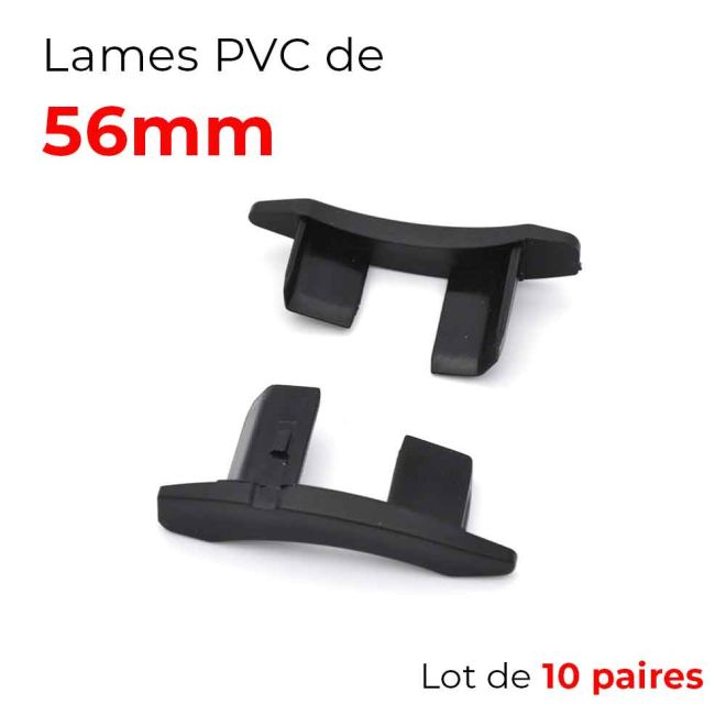 lot 10 paires de bouchons de Lame 56mm de Volet Roulant PVC