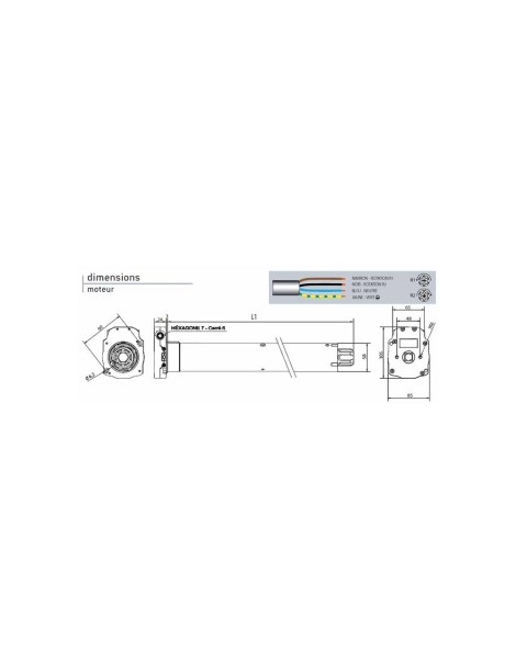 Moteur Cherubini Blue Ocean 65Nm avec manoeuvre de secours