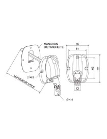 Renvoi à 120° avec Embase Large 6P7