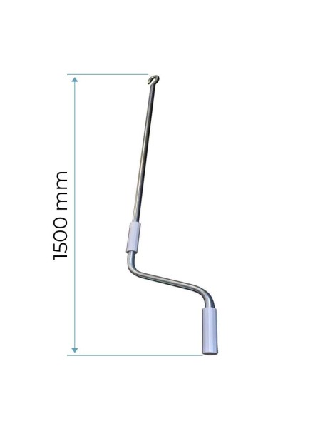 Manivelle de store à crochet 1500mm Galvanisé