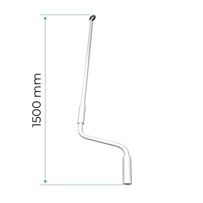 Manivelle de store à crochet 1500mm Manivelle de store à crochet 1500mm
