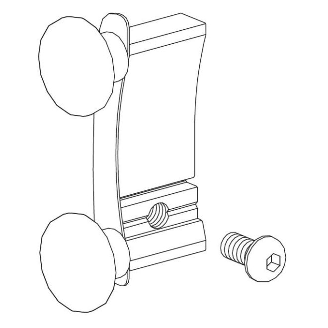 PAIRE d'Embout latéral lame finale Detolux Alulux AEG/DW/D PAIRE d'Embout latéral lame finale Detolux Alulux AEG/DW/D