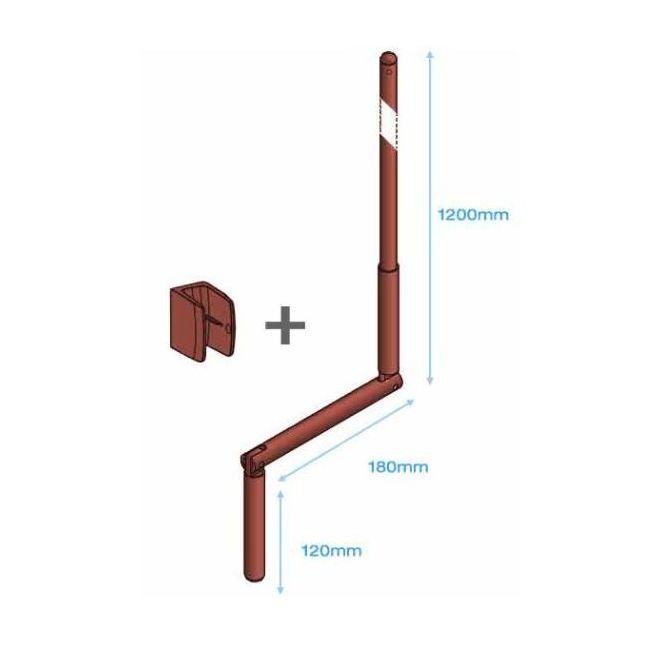 Manivelle Complète Marron + CLIP T1M20