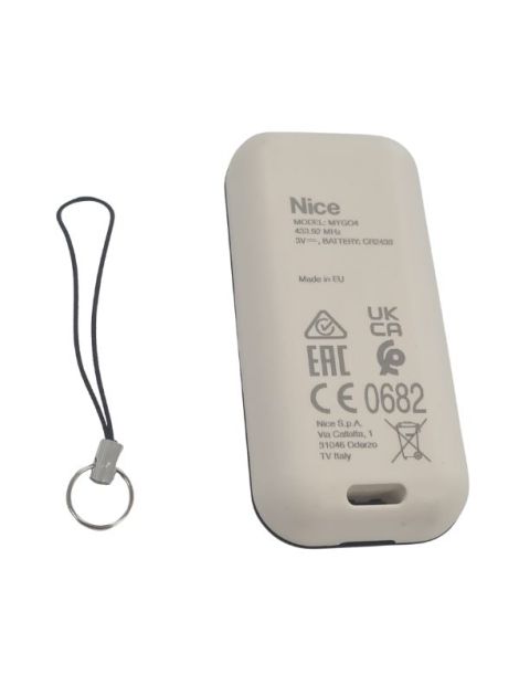 Télécommande MYGO4 pour portail et automatisme Nice