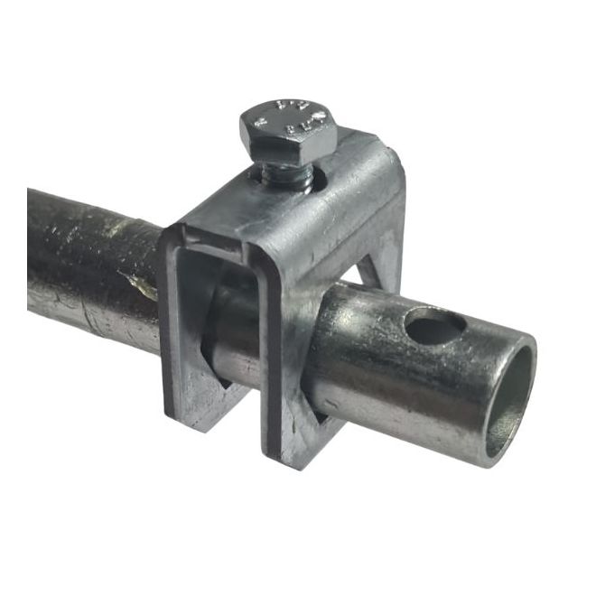 Etrier/Bague Acier tandem télescopique tube Ø16mm