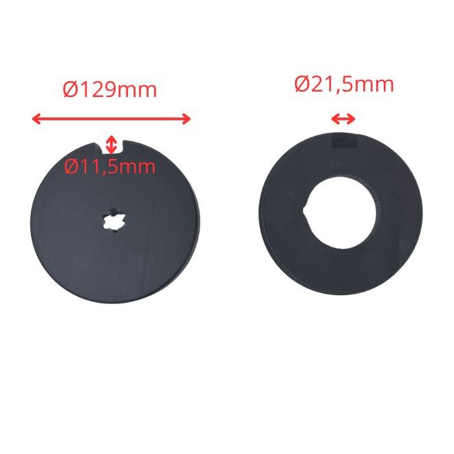 Roue et couronne diam. 129mm pour moteur Becker D60 sur volet Aquafermeture Roue et couronne diam. 129mm pour moteur Becker D60 sur volet Aquafermeture