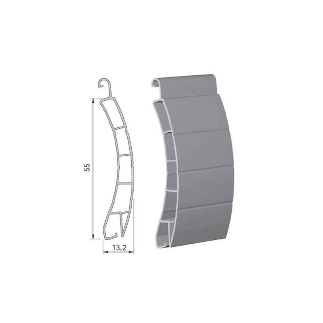 Lame 55mm PVC 190cm de long