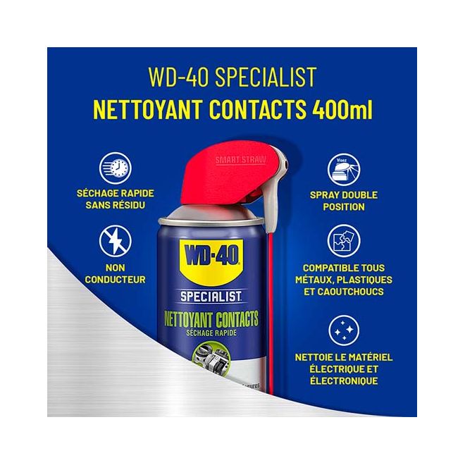 WD-40 Spécialiste Nettoyant Contacts 400ml