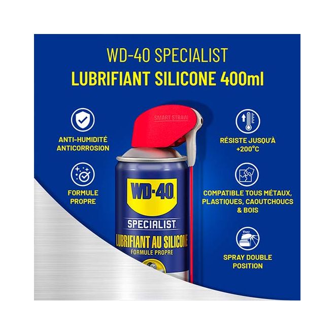 WD-40 Spécialiste Spray Silicone 400ml
