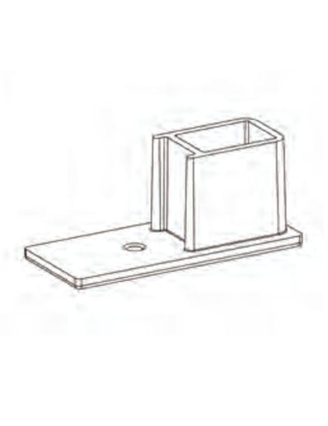 Equerre arrêt de tablier bas de coulisse renovation noir