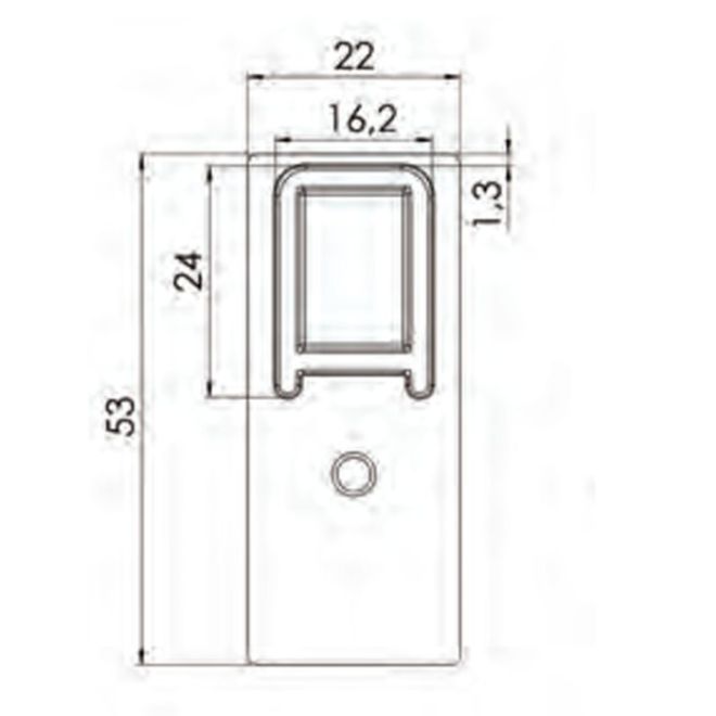 Equerre arrêt de tablier bas de coulisse renovation noir Equerre arrêt de tablier bas de coulisse renovation noir