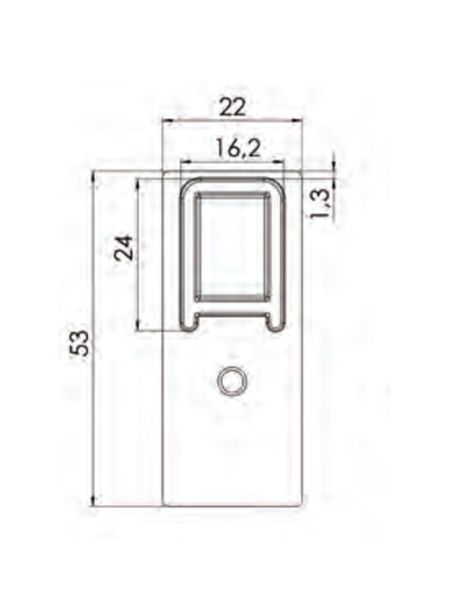 Equerre arrêt de tablier bas de coulisse renovation noir