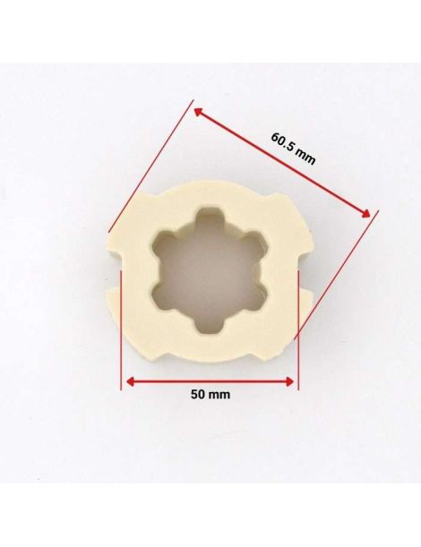Adaptateurs moteur Faac TM2 Ø45 - tube ZF64 côtes