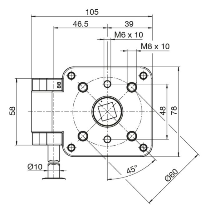 Treuil Carré 13 Geiger 417F001 schéma