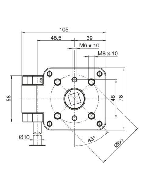 Treuil Carré 13 Geiger 417F001 schéma