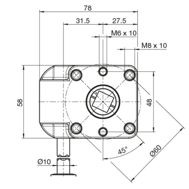 Treuil Carré 13 Geiger 418F001 schéma