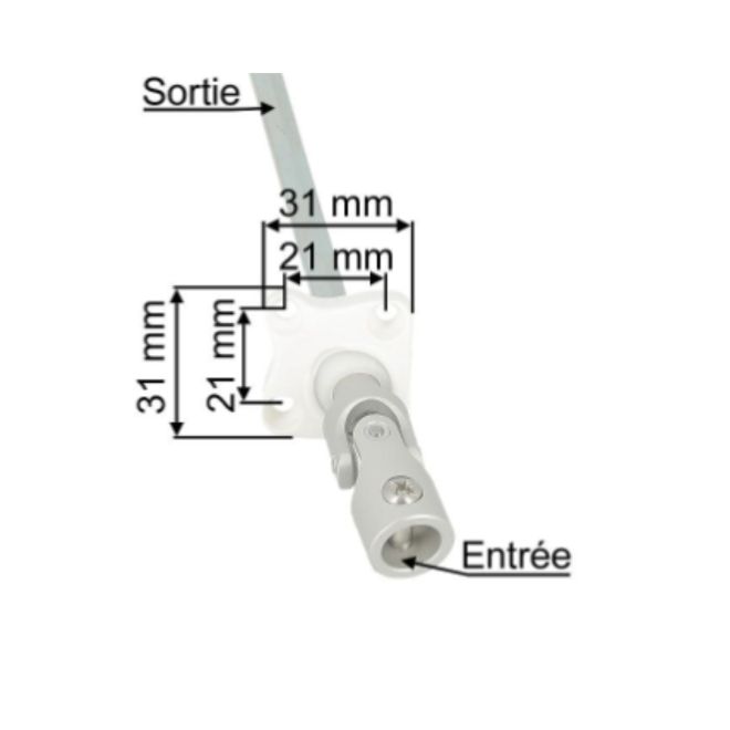 Sortie de caisson 818F1130001 mesure