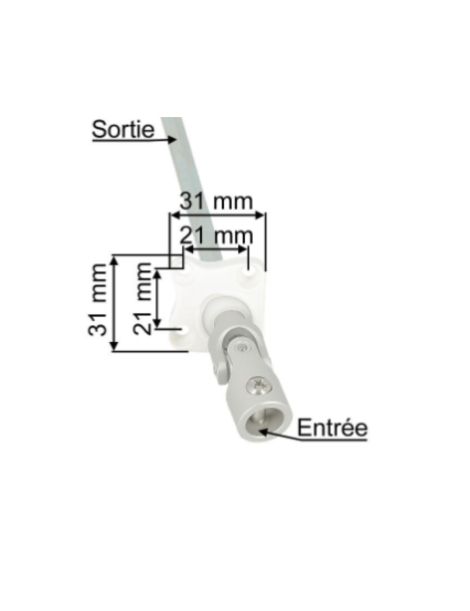 Sortie de caisson 818F1130001 mesure
