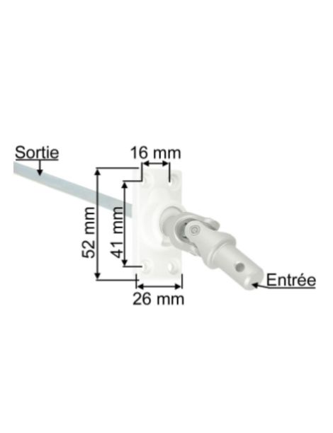 Sortie de caisson 818F264504 mesure
