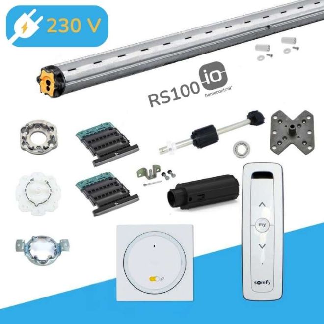 Axe motorisé Somfy RS100 io Radio