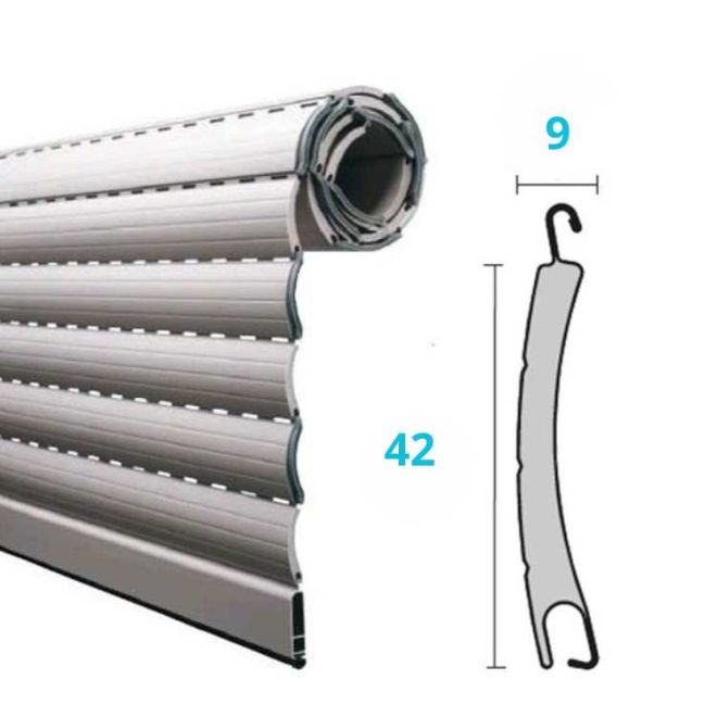 Tablier Aluminium petites lames 42mm x 9mm
