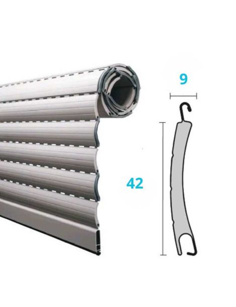 Tablier Aluminium petites lames 42mm x 9mm