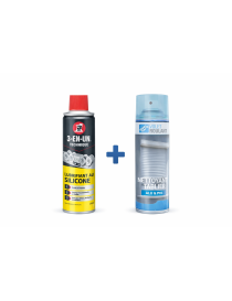Eco Pack entretien volets roulants ALU & PVC – Spray silicone + Mousse nettoyante