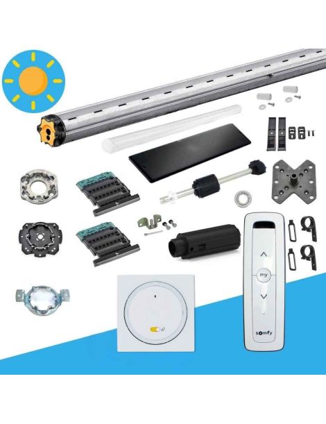Axe motorisé Somfy RS100 SOLAR io