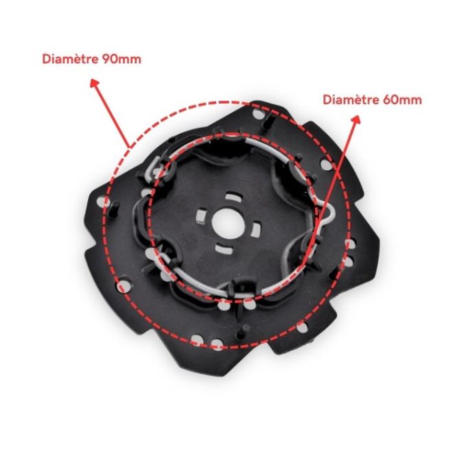 Support moteur Somfy Aluréno + anneau monté côtes