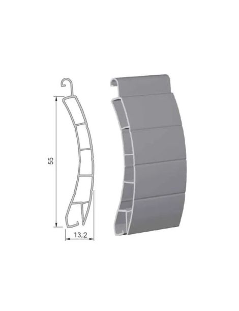 Lame 55mm PVC 190cm de long