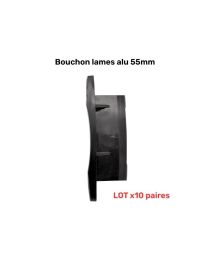 Lot de 10 Paires de Bouchons pour lame 55mm aluminium
