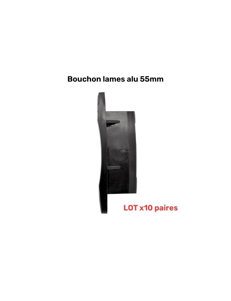 Lot de 10 Paires de Bouchons pour lame 55mm aluminium