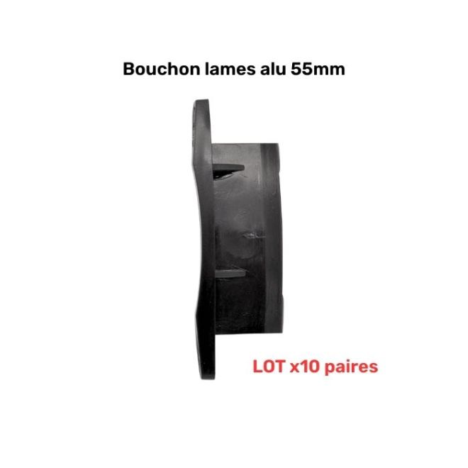 Lot de 10 Paires de Bouchons pour lame 55mm aluminium