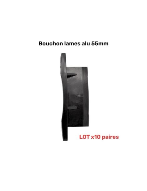 Lot de 10 Paires de Bouchons pour lame 55mm aluminium