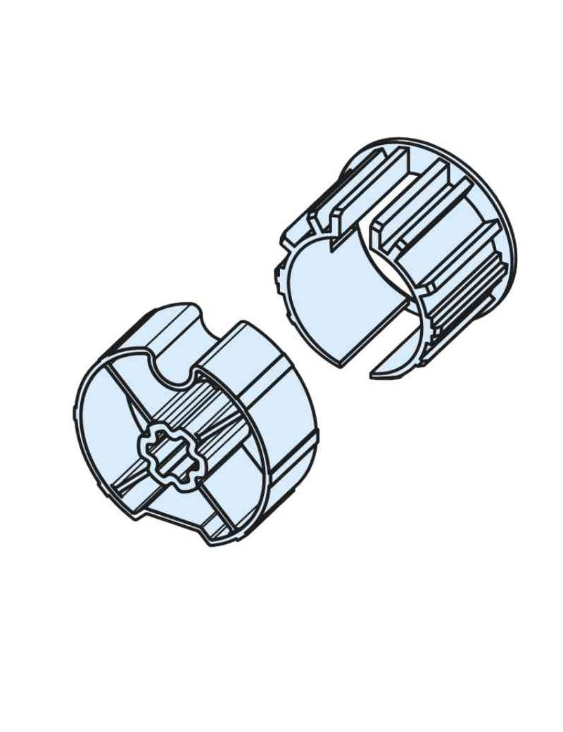 Roue et couronne Rond 78 déport central de 4 mm pour moteur Becker D.60