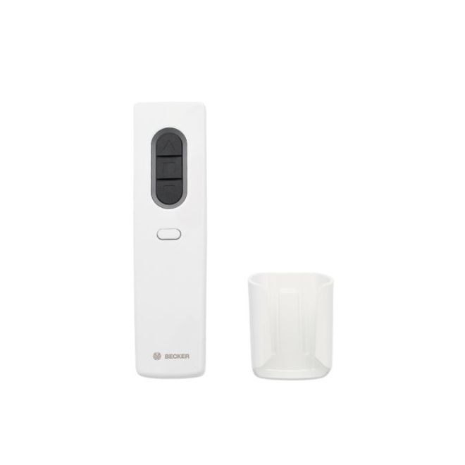 Emetteur Centronic Plus Becker EC541 Blanc 1 canal et son socle