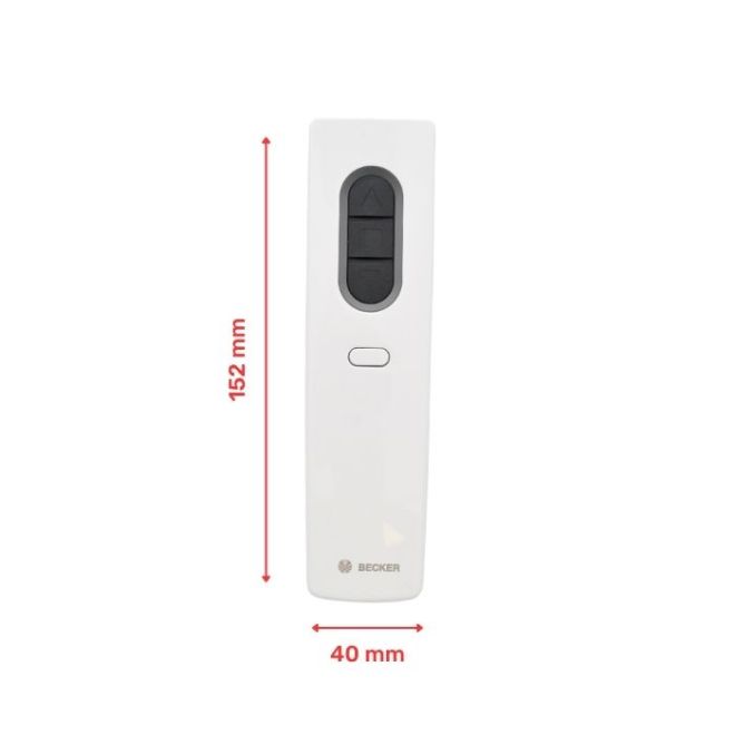 Emetteur Centronic Plus Becker EC541 Blanc 1 canal côtes
