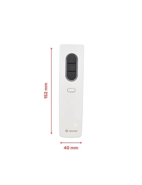 Emetteur Centronic Plus Becker EC541 Blanc 1 canal côtes
