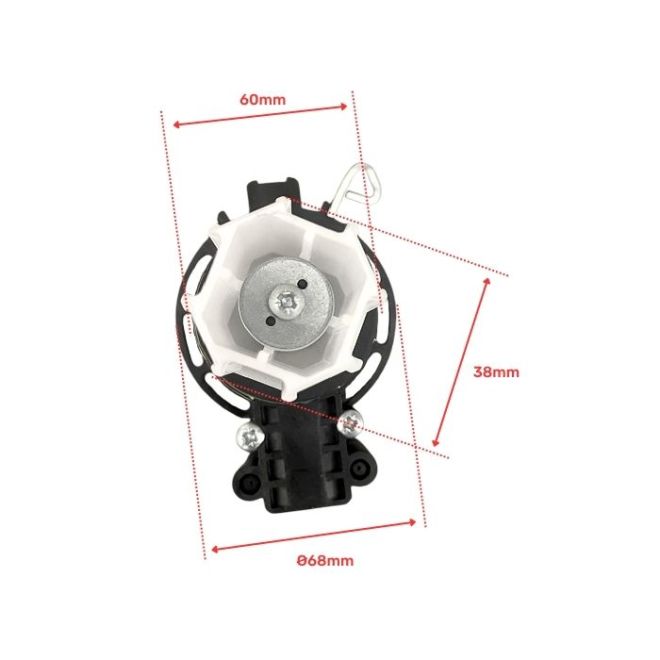 Mini couple conique débrayable Droit Octo40 - Carré de 6 dimensions