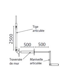 Manœuvre de secours pour porte de garage enroulable