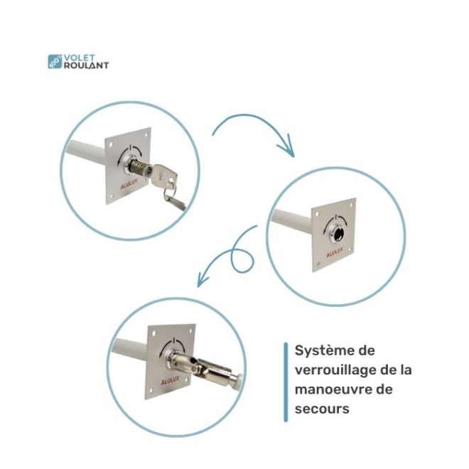 Manœuvre de secours pour porte de garage enroulable explication