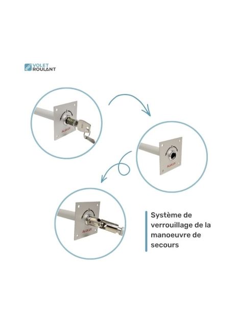 Manœuvre de secours pour porte de garage enroulable explication