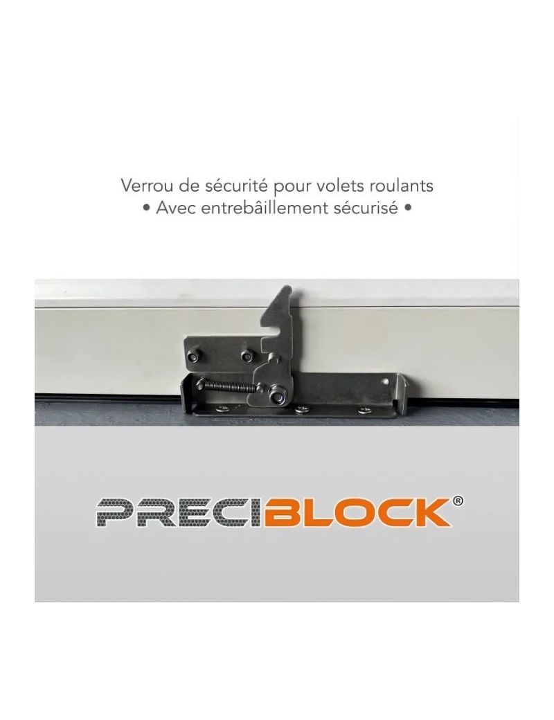 Verrou avec entrebaîlleur de volet roulant